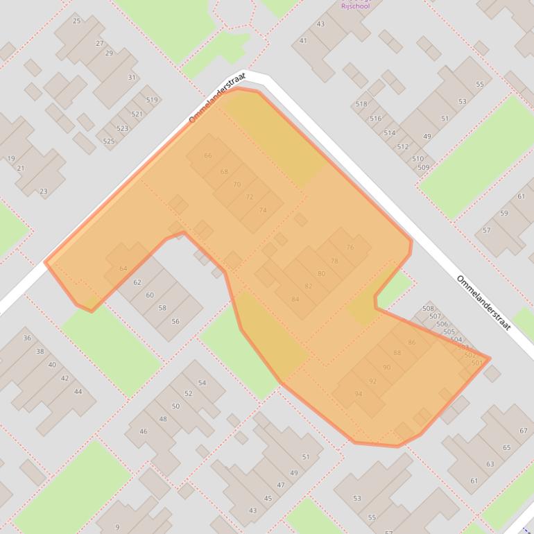 Kaart van postcodegebied 9791LL.