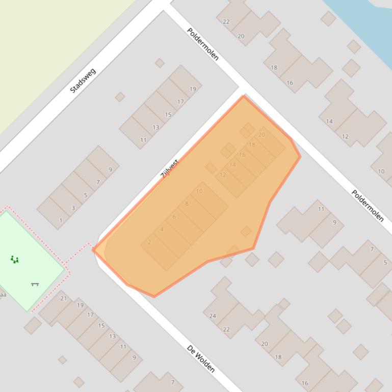 Kaart van postcodegebied 9791LR.