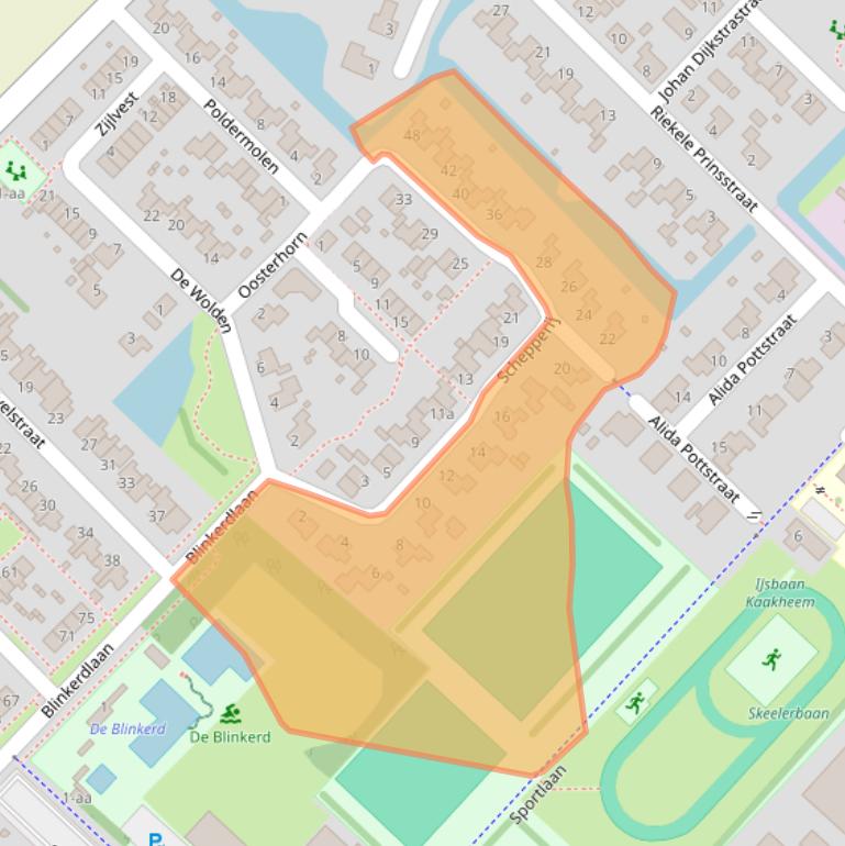 Kaart van postcodegebied 9791LV.