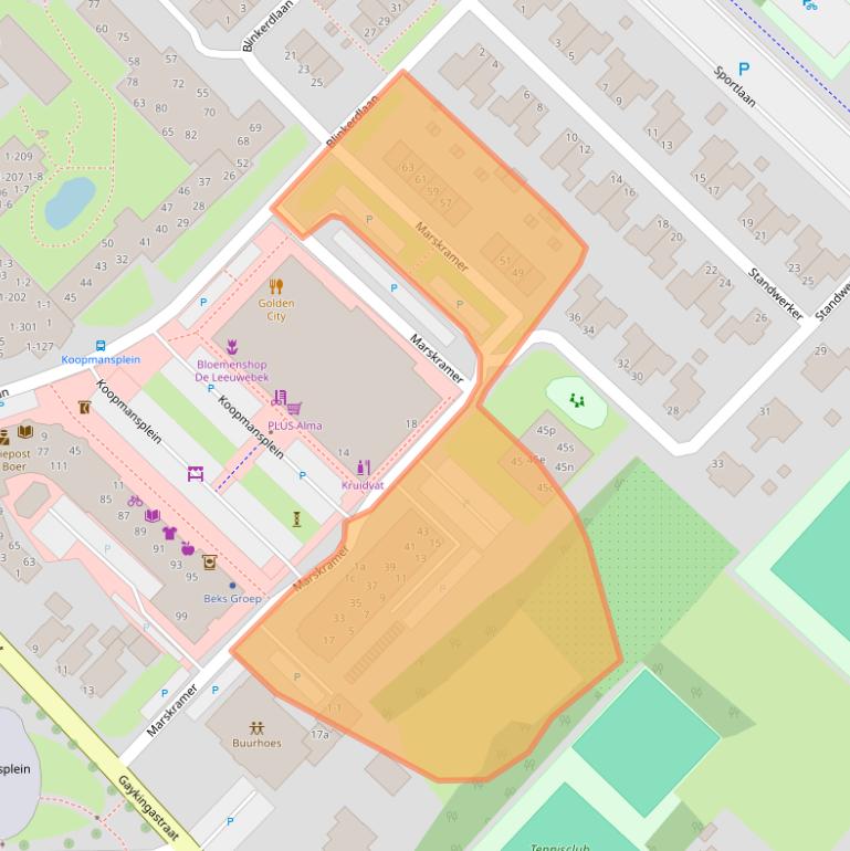 Kaart van postcodegebied 9791MB.