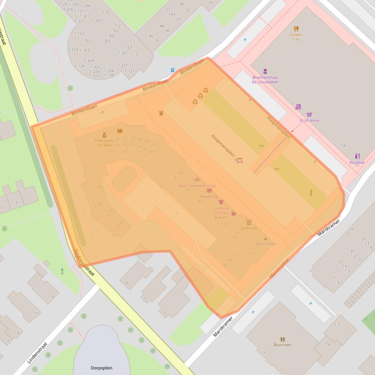 Kaart van postcodegebied 9791MD.