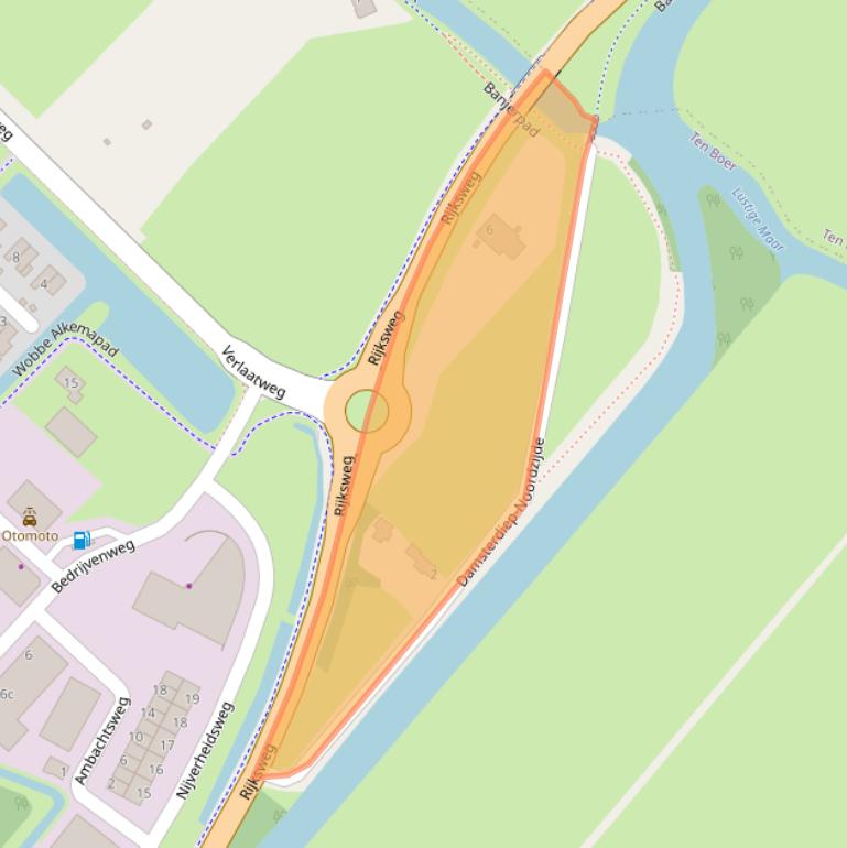 Kaart van postcodegebied 9791TC.