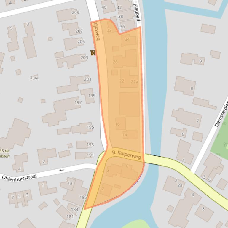 Kaart van postcodegebied 9792PA.