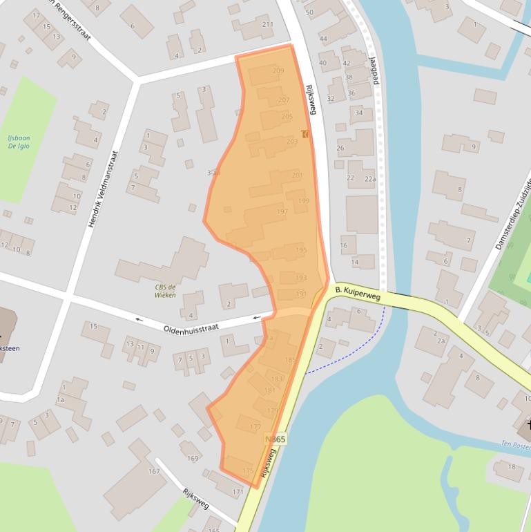 Kaart van postcodegebied 9792PE.