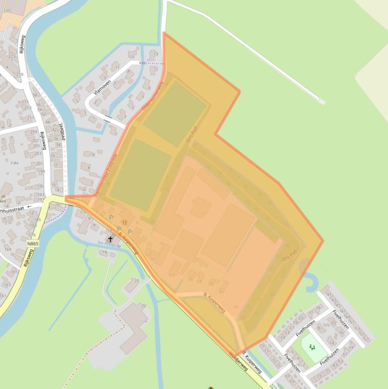 Kaart van postcodegebied 9792PJ.