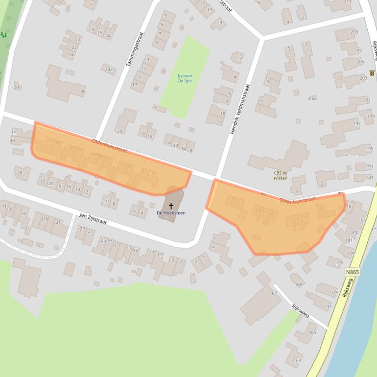 Kaart van postcodegebied 9792PL.