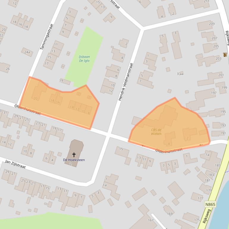 Kaart van postcodegebied 9792PM.