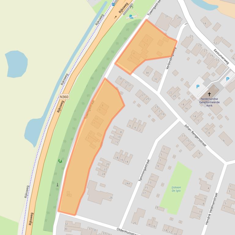 Kaart van postcodegebied 9792PS.