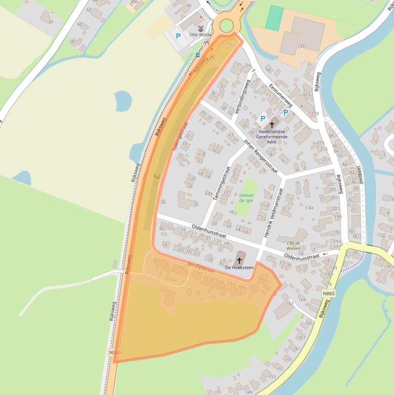 Kaart van postcodegebied 9792PT.