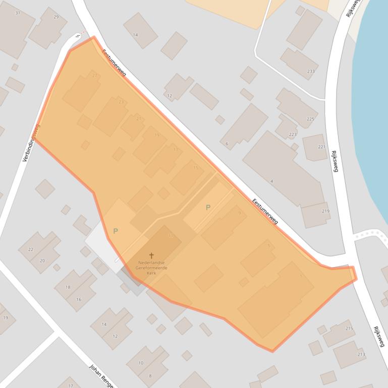 Kaart van postcodegebied 9792RA.