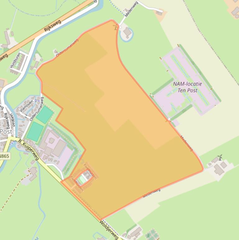 Kaart van postcodegebied 9792SB.