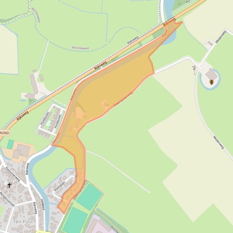 Kaart van postcodegebied 9792TA.