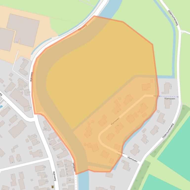 Kaart van postcodegebied 9792TK.