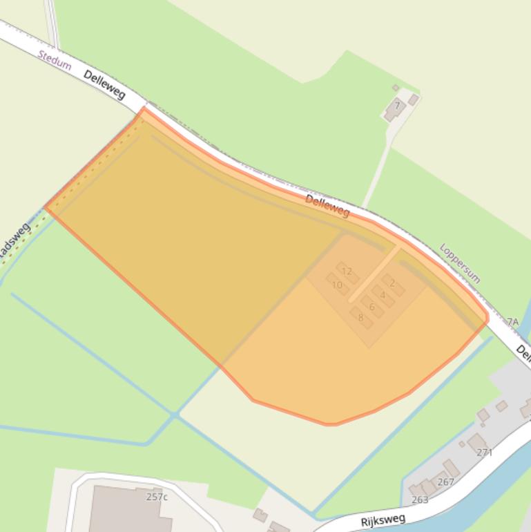 Kaart van postcodegebied 9793PG.