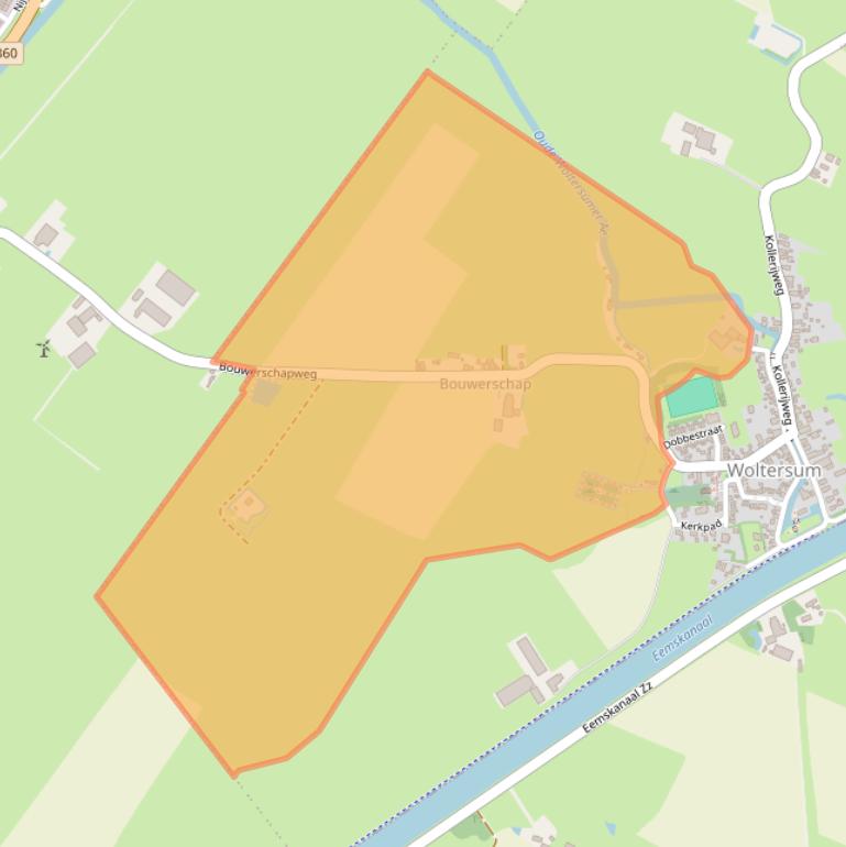 Kaart van postcodegebied 9795TA.