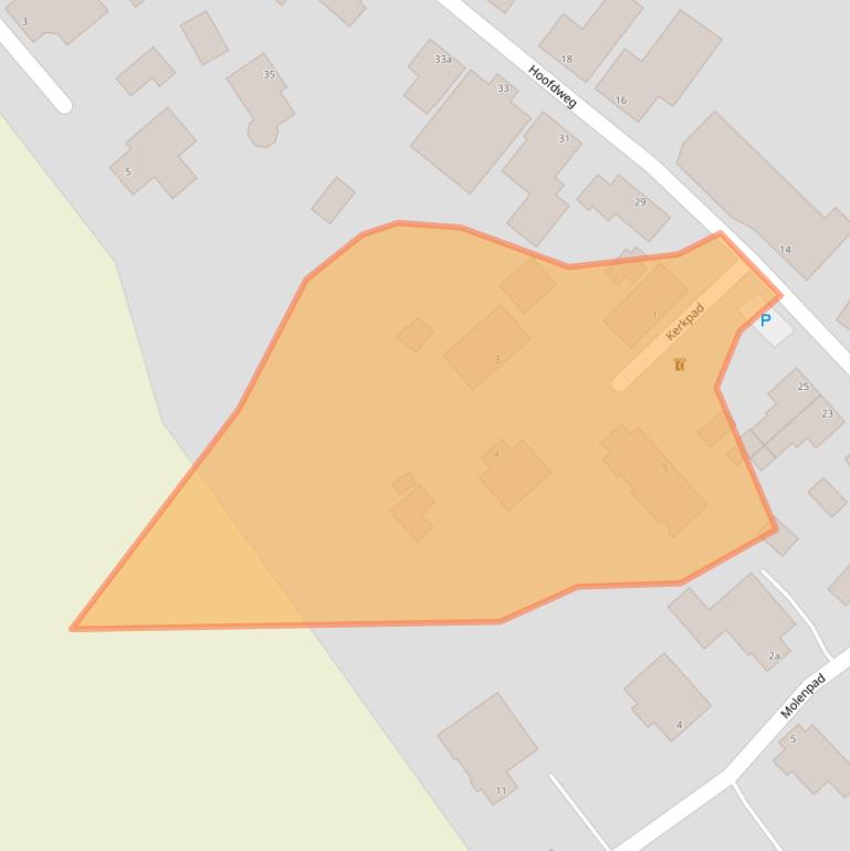 Kaart van postcodegebied 9796PE.