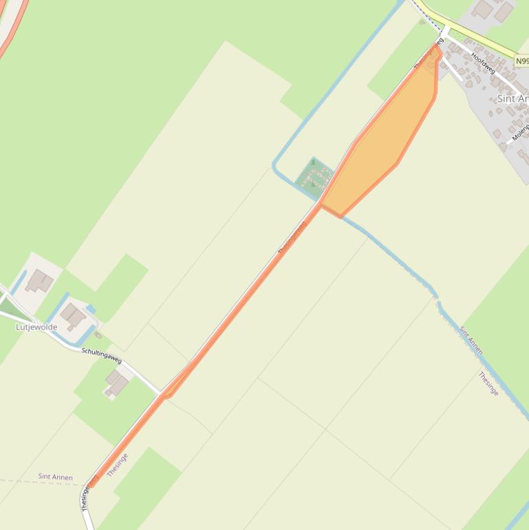 Kaart van postcodegebied 9796PG.