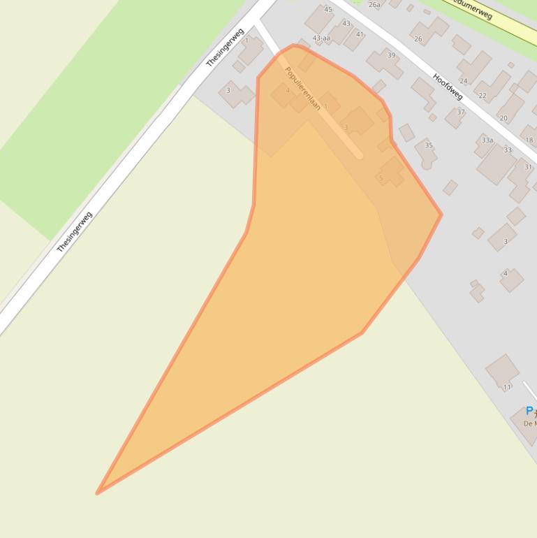 Kaart van postcodegebied 9796PH.