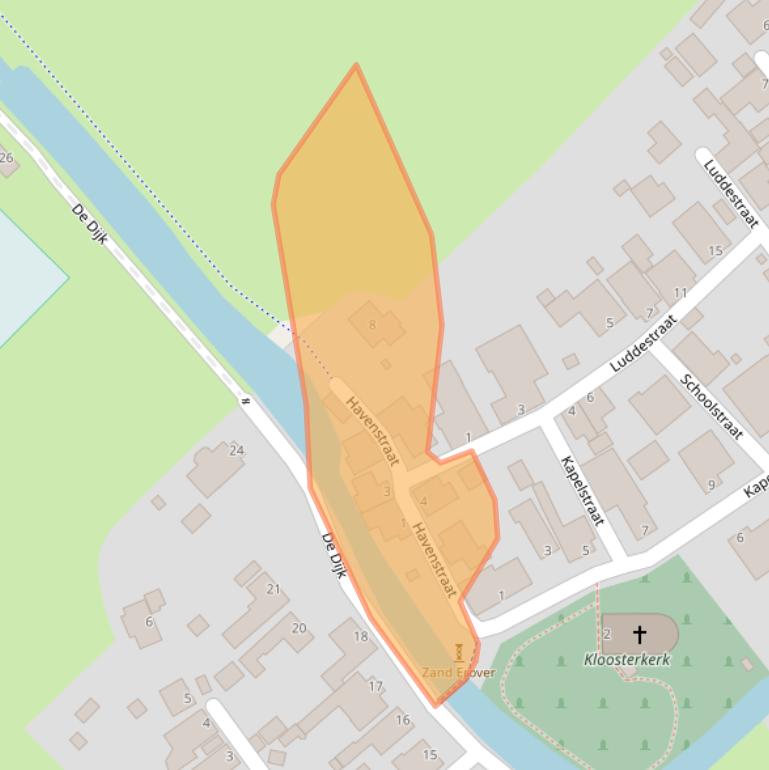 Kaart van postcodegebied 9797PL.