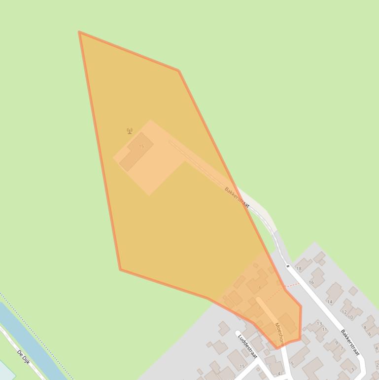 Kaart van postcodegebied 9797PR.