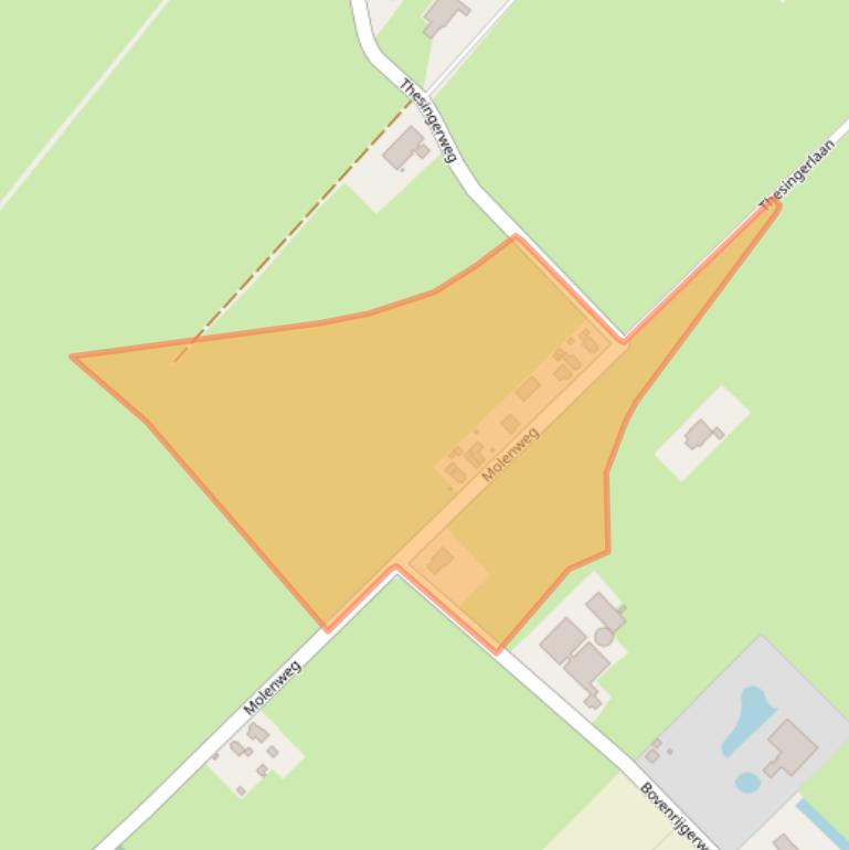 Kaart van postcodegebied 9797TC.