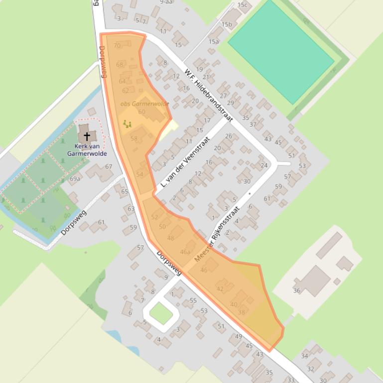 Kaart van postcodegebied 9798PG.