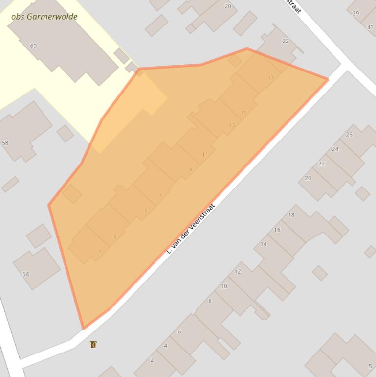 Kaart van postcodegebied 9798PK.