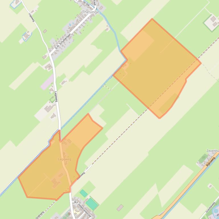 Kaart van postcodegebied 9798TG.