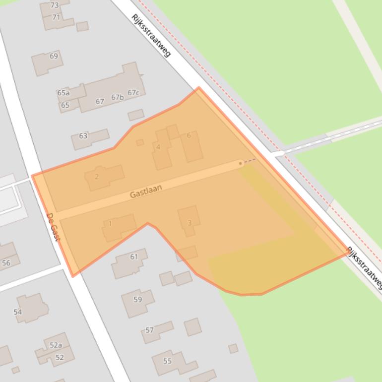 Kaart van postcodegebied 9801AL.