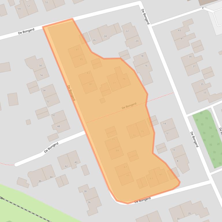 Kaart van postcodegebied 9801AR.