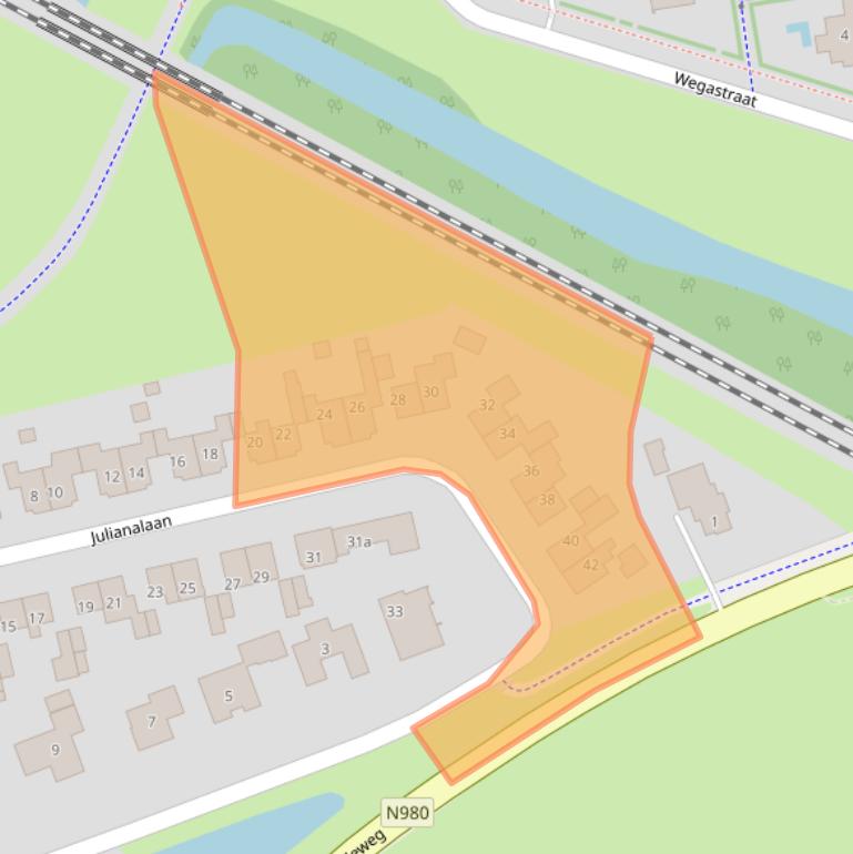 Kaart van postcodegebied 9801BP.