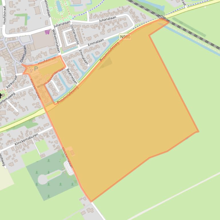 Kaart van postcodegebied 9801CB.