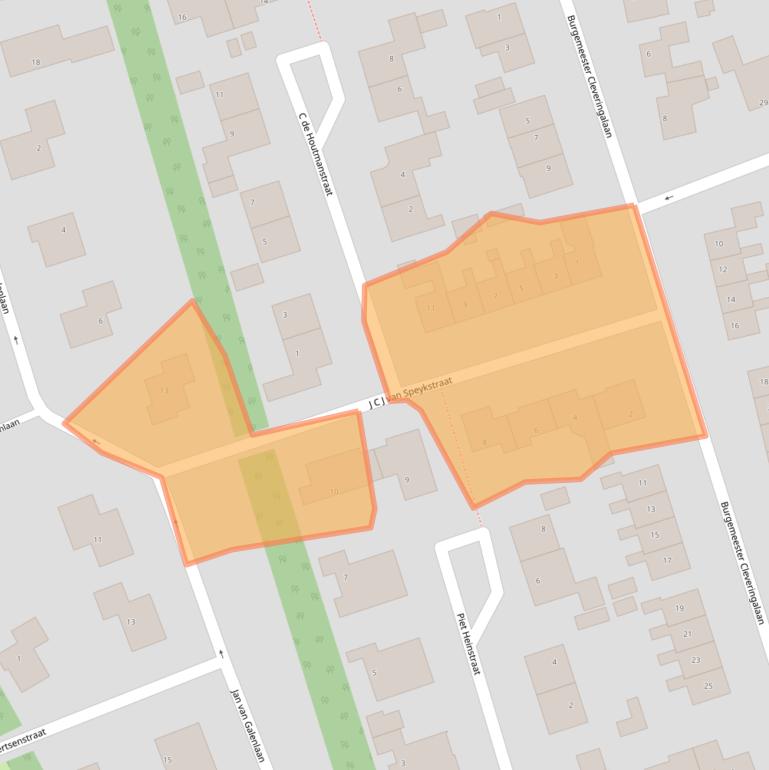 Kaart van postcodegebied 9801ES.