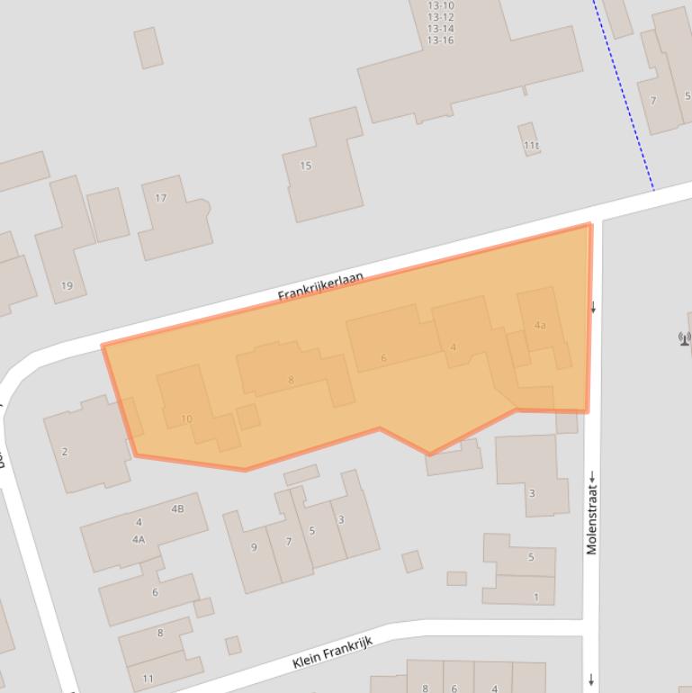 Kaart van postcodegebied 9801HC.