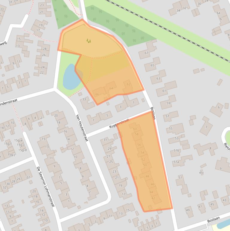 Kaart van postcodegebied 9801HH.