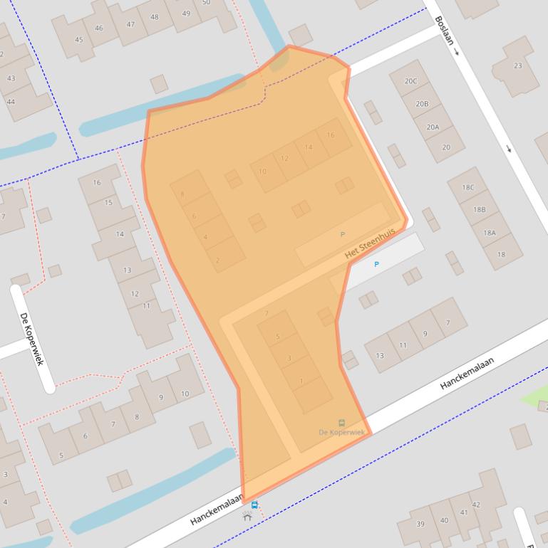 Kaart van postcodegebied 9801HT.