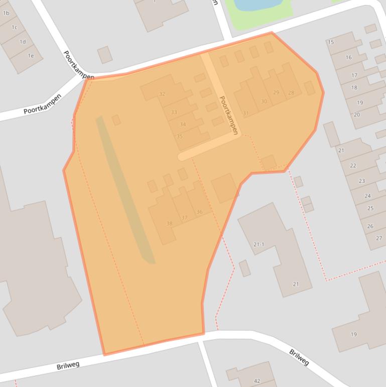 Kaart van postcodegebied 9801JC.