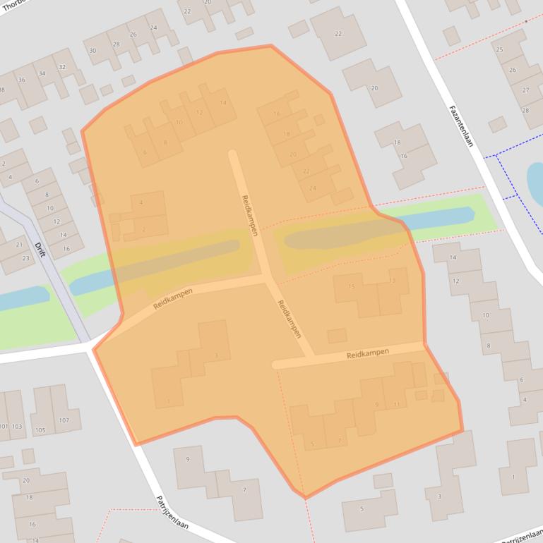 Kaart van postcodegebied 9801JM.