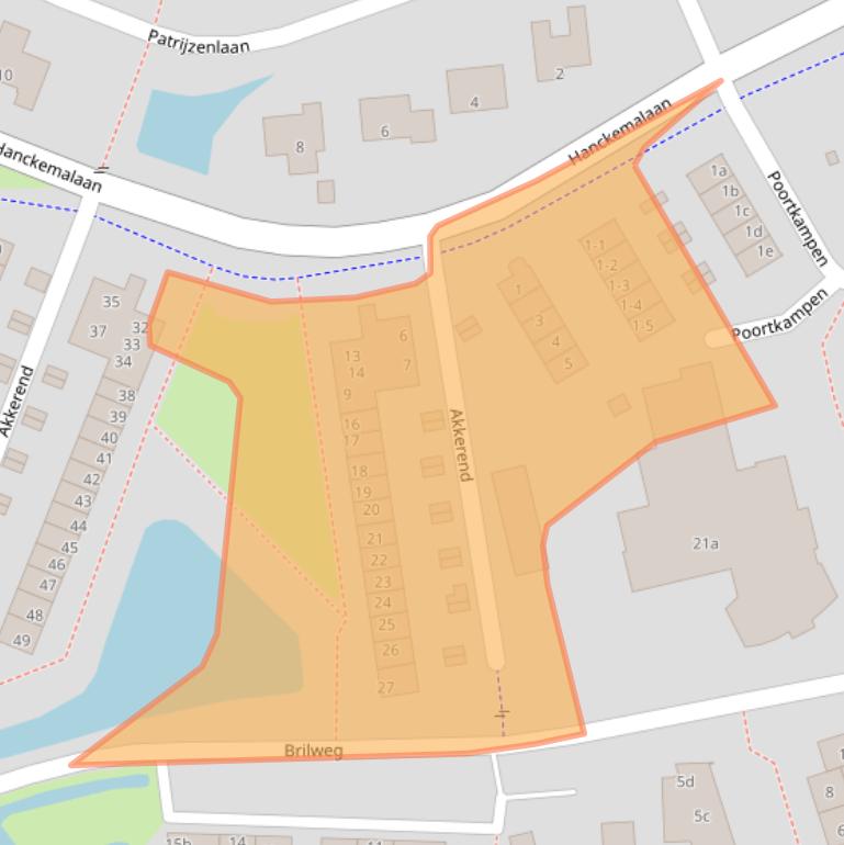 Kaart van postcodegebied 9801JP.