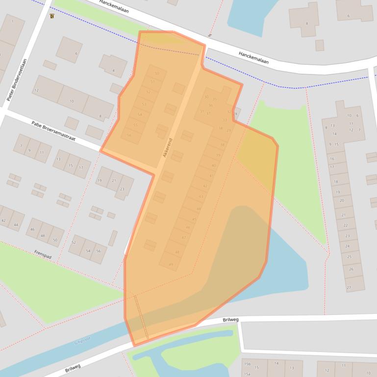 Kaart van postcodegebied 9801JR.