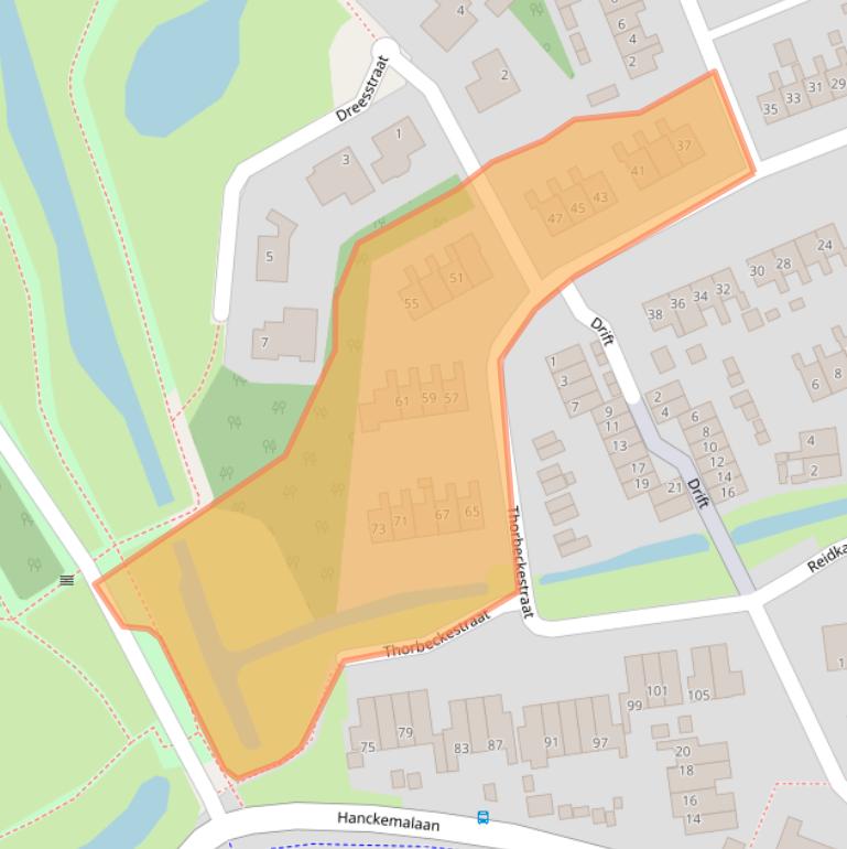 Kaart van postcodegebied 9801KB.