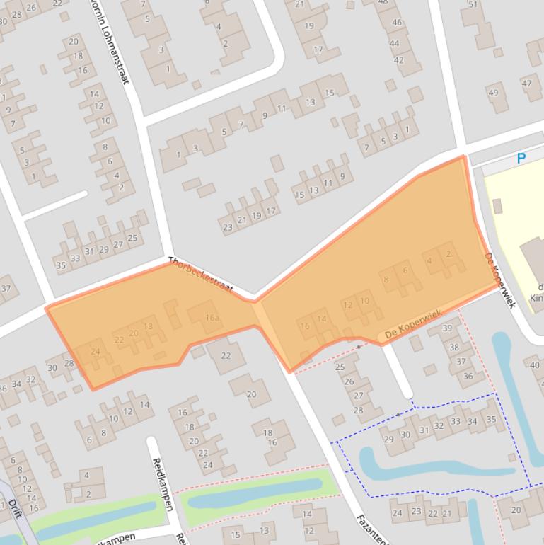 Kaart van postcodegebied 9801KC.