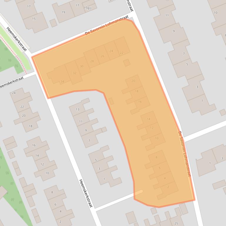 Kaart van postcodegebied 9801KG.