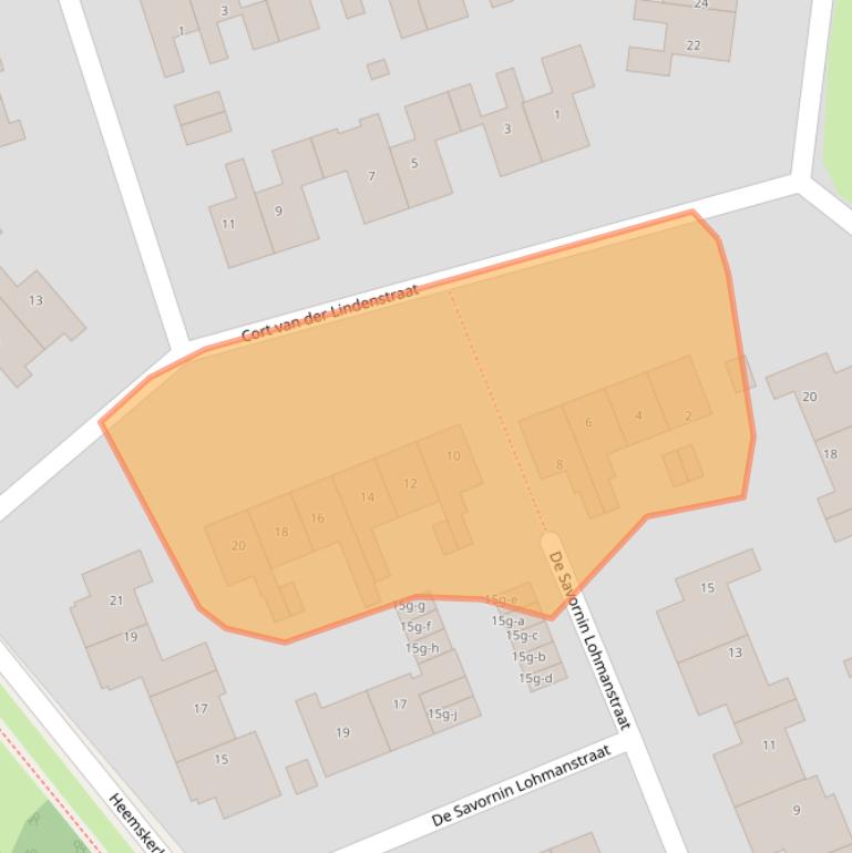 Kaart van postcodegebied 9801KP.