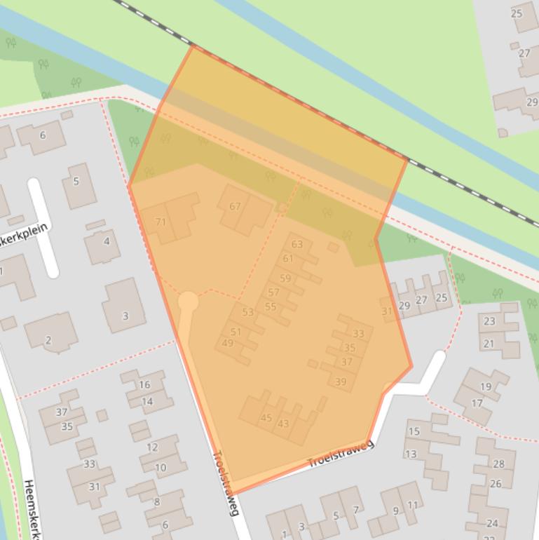 Kaart van postcodegebied 9801KS.