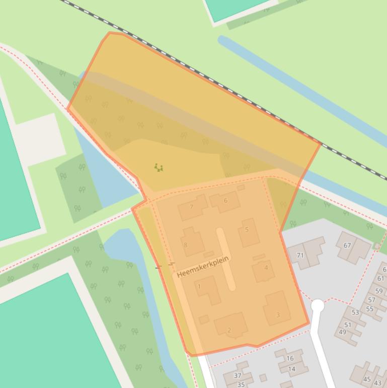 Kaart van postcodegebied 9801KV.