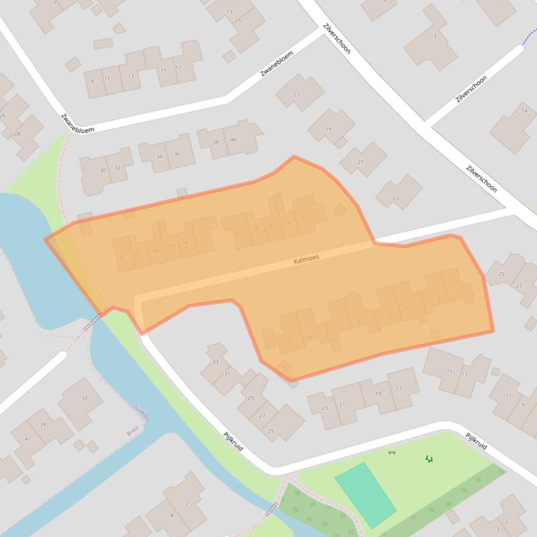 Kaart van postcodegebied 9801LN.