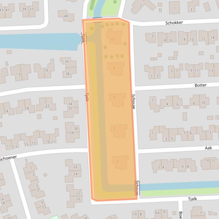 Kaart van postcodegebied 9801MH.