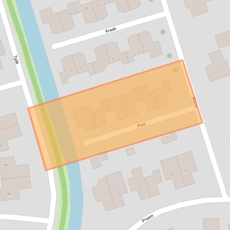 Kaart van postcodegebied 9801MP.