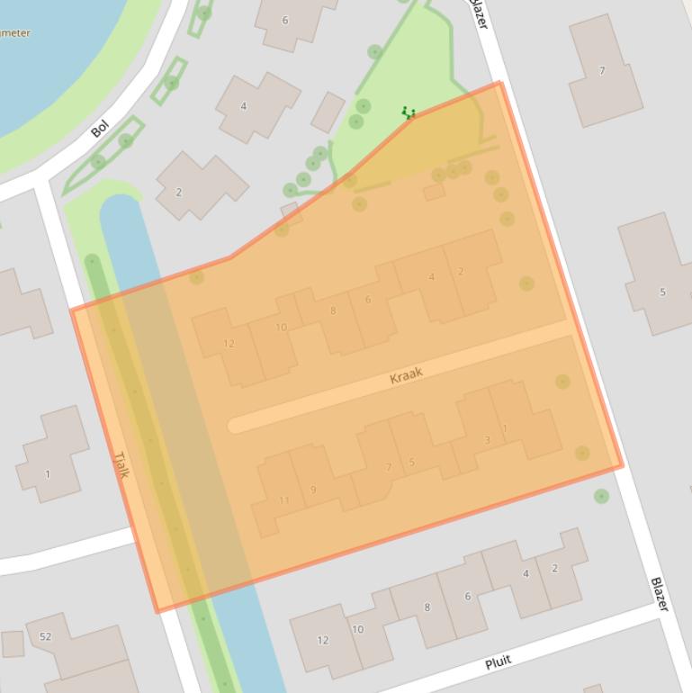 Kaart van postcodegebied 9801MR.